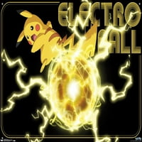 Pokémon - Pikachu Tall Poster с бутални щифтове, 22.375 34