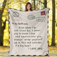 Vikakiooze топло одеяло удобно одеяло перфектно писмо одеяло подарък за семейни приятели любители коледни подаръци