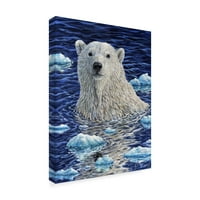 Изобразително изкуство 'живопис на полярна мечка' платно изкуство от Джеф Тифт