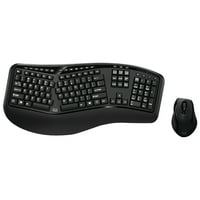 Адесо® ВКБ - 1500гб Тру-форма Медия Ергономична клавиатура и лазерна мишка