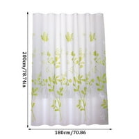 Phonesoap отпечатана тъкан за душ завеса сгъстена водоустойчива тъкан пеперуда листа от листа душ завеса с кука e