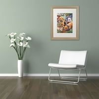 Търговска марка изобразително изкуство' полезни градински лапи ' платно изкуство от Джени Нюланд, бял мат, Рамка от бреза