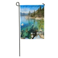 Синьо езеро Невада Тахо зима Калифорния планина Лято бряг САЩ градина флаг декоративен флаг къща банер