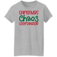 Графика Америка празничен празник Коледа хаос координатор цитат жените Графичен тениска