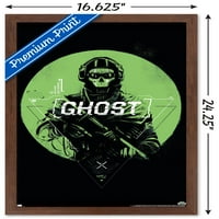 Call of Duty: Modern Warfare - Ghost Emblem Tall Poster, 14.725 22.375 рамки