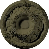 19 од 1 2 П Гранада таван медальон, ръчно рисуван Червен махагон