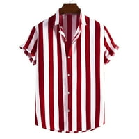 Поло ризи за мъже отгоре за мъже Мъжки случайни модни отхвърлени копчета с късо ръкав блуза върхове Риза Персонализирани ризи за компресия за мъже на разстояние