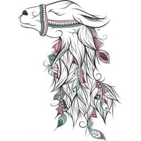 Llama Boys White Graphic Tee - Дизайн от хора