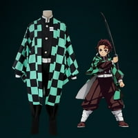 Демон убиец Косплей костюм Tanjirou Kamado Kimono Anime Cosplay Costume for Men Comic Con Display