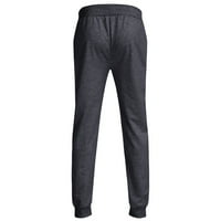 Мъжки случайни гамаши персонализирани еластични модни спортни панталони тъмно сиви m
