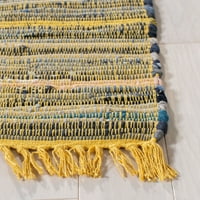 Rag Candis Striped Cotton Runner Rug, Yellow Multi, 2'3 11 '