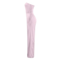 Панталони за жени Просвещение твърд цвят превръзка еластична с джобове случаен панталон