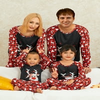 Коледна пижама за семейни коледни pjs съвпадащи комплекти лосове коледно дърво Christma Pajama Семейство Xmas Sleekwear Set