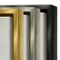 Ступел индустрии Ню Джърси подробен модел графично изкуство металик злато плаваща рамка платно печат стена изкуство, дизайн от Валентина Харпър