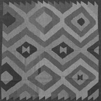 Ahgly Company Indoor Rectangle Southwestern Grey Country Area Rugs, 2 '3'