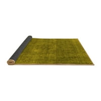 Ahgly Company Indoor Square Oriental Yellow Industrial Area Cugs, 3 'квадрат