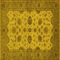 Ahgly Company вътрешен правоъгълник ориенталски жълти традиционни килими, 4 '6'