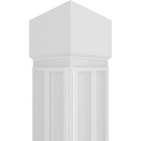 Екена мелница 10 в 9' ч майстор класически квадратна неостаряваща Нуво Дърворезба колона със стандартен капитал и стандартна база