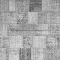 Ahgly Company вътрешен правоъгълник пачуърк сива преходна площ килими, 5 '7'