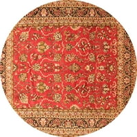 Ahgly Company Indoor Rectangle Persian Orange Traditional Area Rugs, 3 '5'