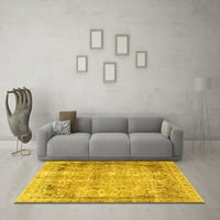 Ahgly Company Indoor Rectangle Персийски жълти традиционни килими, 5 '8'
