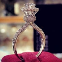 Пръстени за жени бял камък пръстен ръчно изрязан сватбен годежен бижута подарък