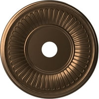 Екена Милуърк 22 од 1 2 ИД 1 п Бъркшър термоформован ПВЦ таван медальон, металик Античен месинг