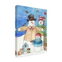 Търговски марки изобразително изкуство 'Честит празник сняг' платно изкуство от Мелинда Хипшър