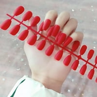 Подаръци за жени Yohome месести дълги нокти фалшиви лепенки за нокти Балет фалшив пластир за нокти