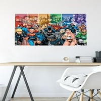 Comics - Justice League of America - Group Wall Poster с Push Pins, 22.375 34