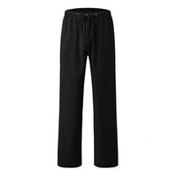 Vivianyo HD панталони за мъже Просвещение Мъжки нови бельо панталони еластичен плътно цвят на свободни ежедневни панталони Rollbacks черни