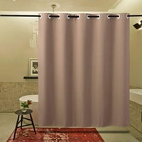 Плътни завеси, втулка топлоизолирана стая потъмняване завеси Водоустойчив душ завеса за вътрешен хол спалня баня открит с кука