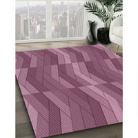Ahgly Company Machine Pashable Indoor Rectangle Transitional Dark Raspberry Purple Area Cures, 7 '9'