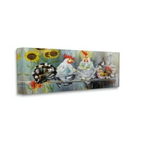 Ступел индустрии Ферма пилета разрошени пера и слънчогледи Живопис, 40, дизайн от Стефани Агилар