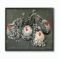 Ступел Индъстрис пилешко парти ферма животни Живопис рамкирани стена изкуство от Сузи Редман