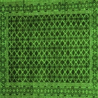 Ahgly Company Indoor Square Southwestern Green Country Country Rugs, 8 'квадрат