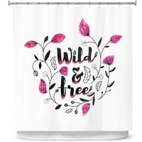 Завеси за душ 70 73 от Дианоче дизайн от Зара Мартина-дива и свободна розова