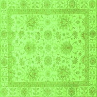 Ahgly Company Indoor Rectangle Oriental Green Modern Area Rugs, 5 '7'