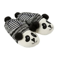 Цвят Есен Зима панда Чехли очарователни топли обувки памук етаж чехли за вътрешен дом